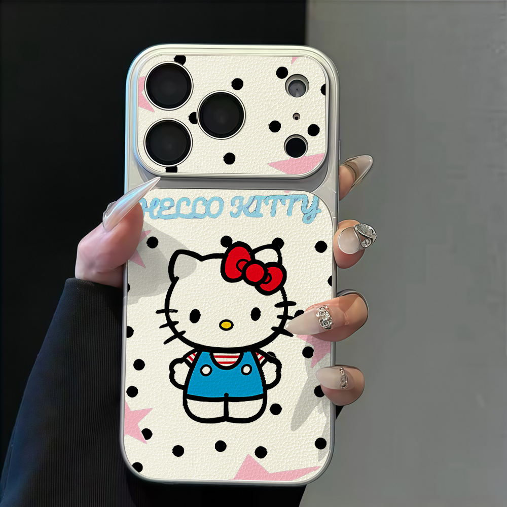 Leather X - Retro Hello Kitty Polka dot Phone