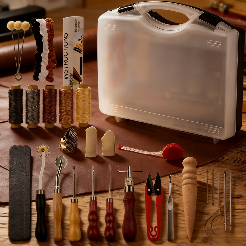 Groover Stitching Tool - Leather Craft Tool Kit Leather Hand