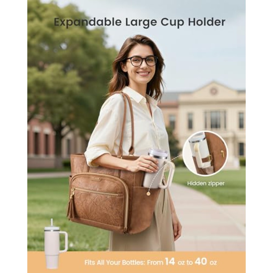 Laptop Tote Bag for Women With – Vintage Leatherwork recenzja i cena