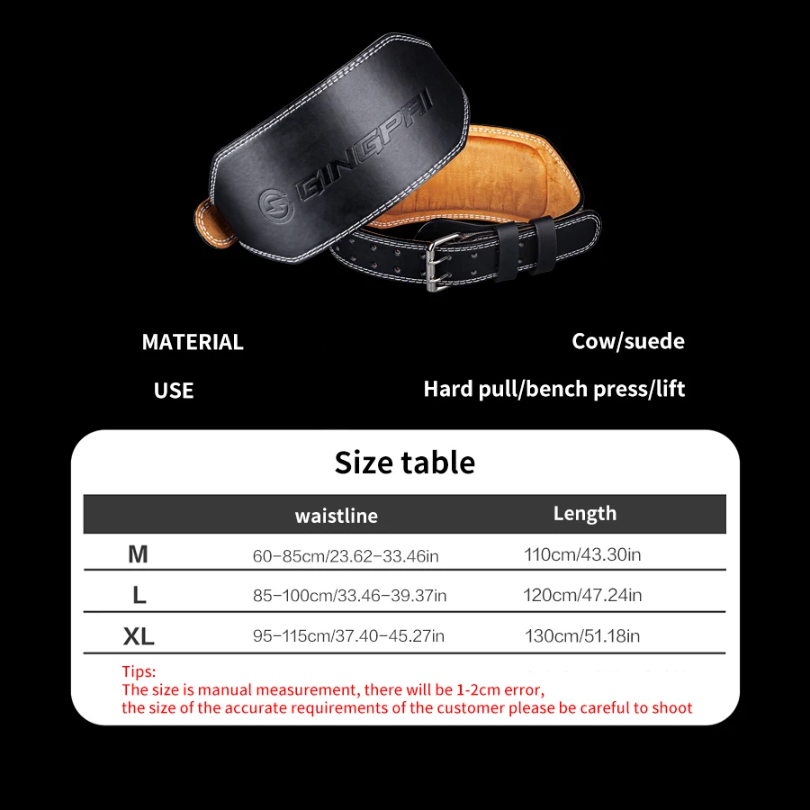 Weight Lifting Belts 15cm Widt – Leather Workout Belt recenzja i cena