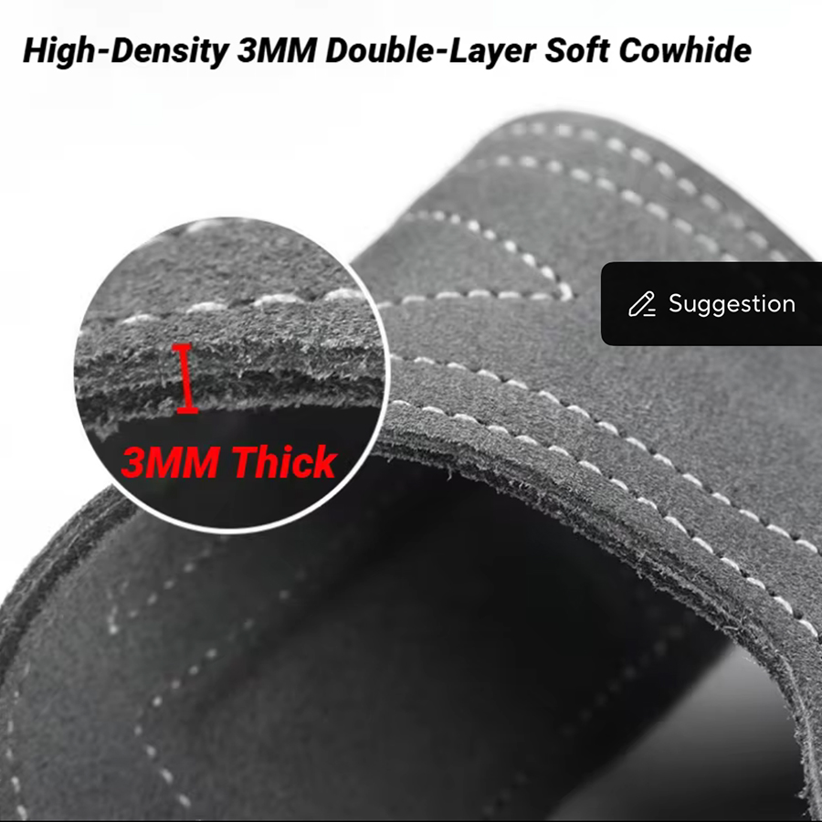 2Pcs Cowhide Gym Gloves Grips  – Leather Workout Belt recenzja i cena