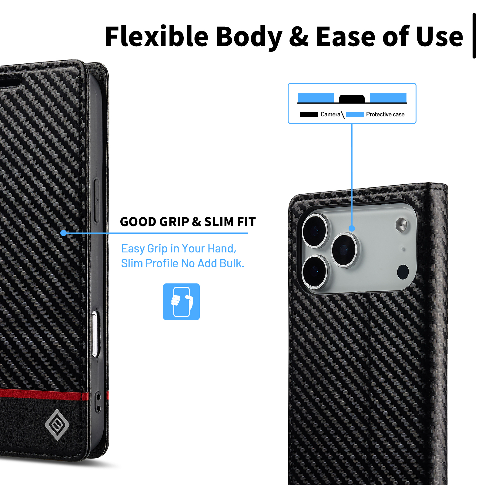 Carbon Fiber PU Leather Flip C – Leather X recenzja i cena