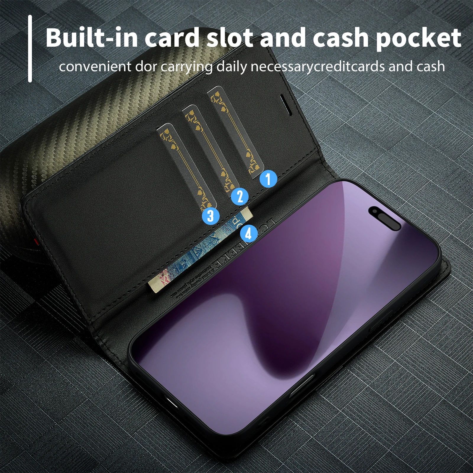 Carbon Fiber PU Leather Flip C – Leather X recenzja i cena