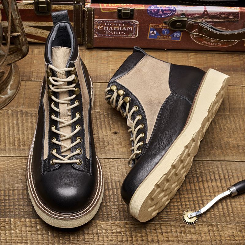 Men's Short Toe Work Boots, Am – Vintage Leatherwork recenzja i cena