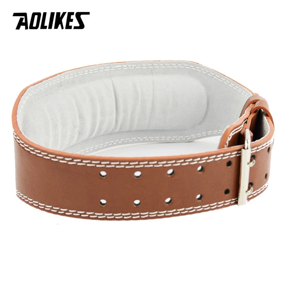 AOLIKES New Wide Weightlifting – Leather Workout Belt recenzja i cena