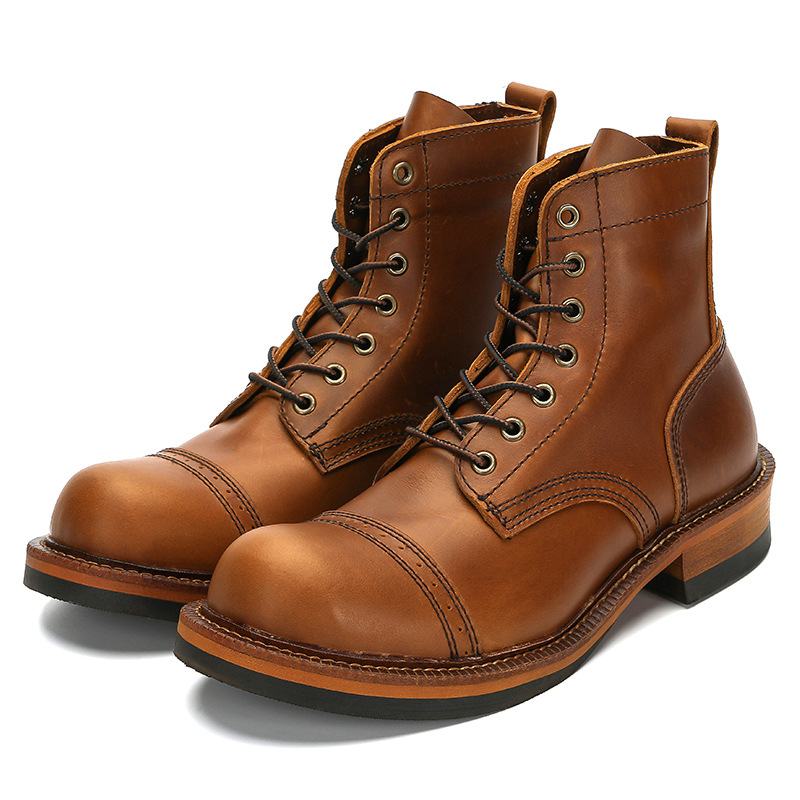 Men's Genuine Leather Motorcyc – Vintage Leatherwork recenzja i cena