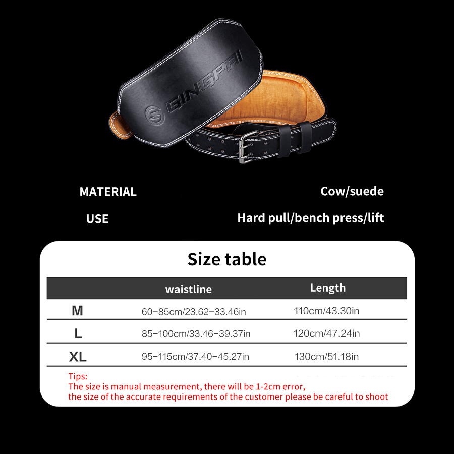 Weight Lifting Belts 15cm Widt – Leather Workout Belt recenzja i cena