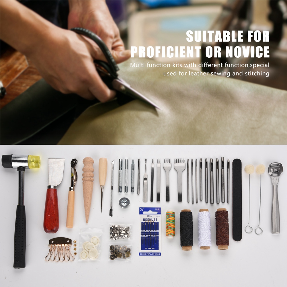 42PCS Leather Craft Tools Set  – Groover Stitching Tool recenzja i cena