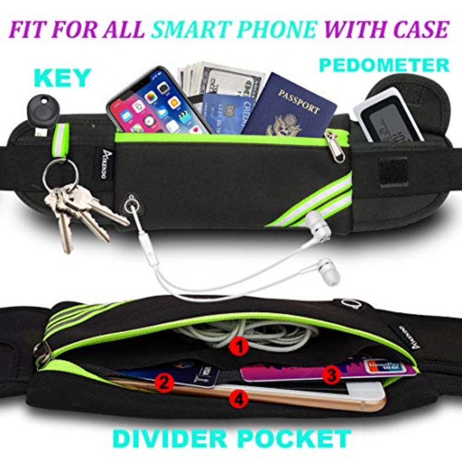 Slim Running Belt Fanny Pack,  – Leather Workout Belt recenzja i cena