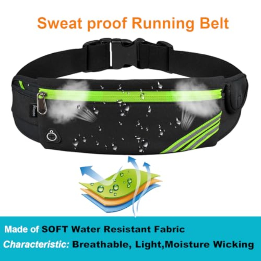 Slim Running Belt Fanny Pack,  – Leather Workout Belt recenzja i cena