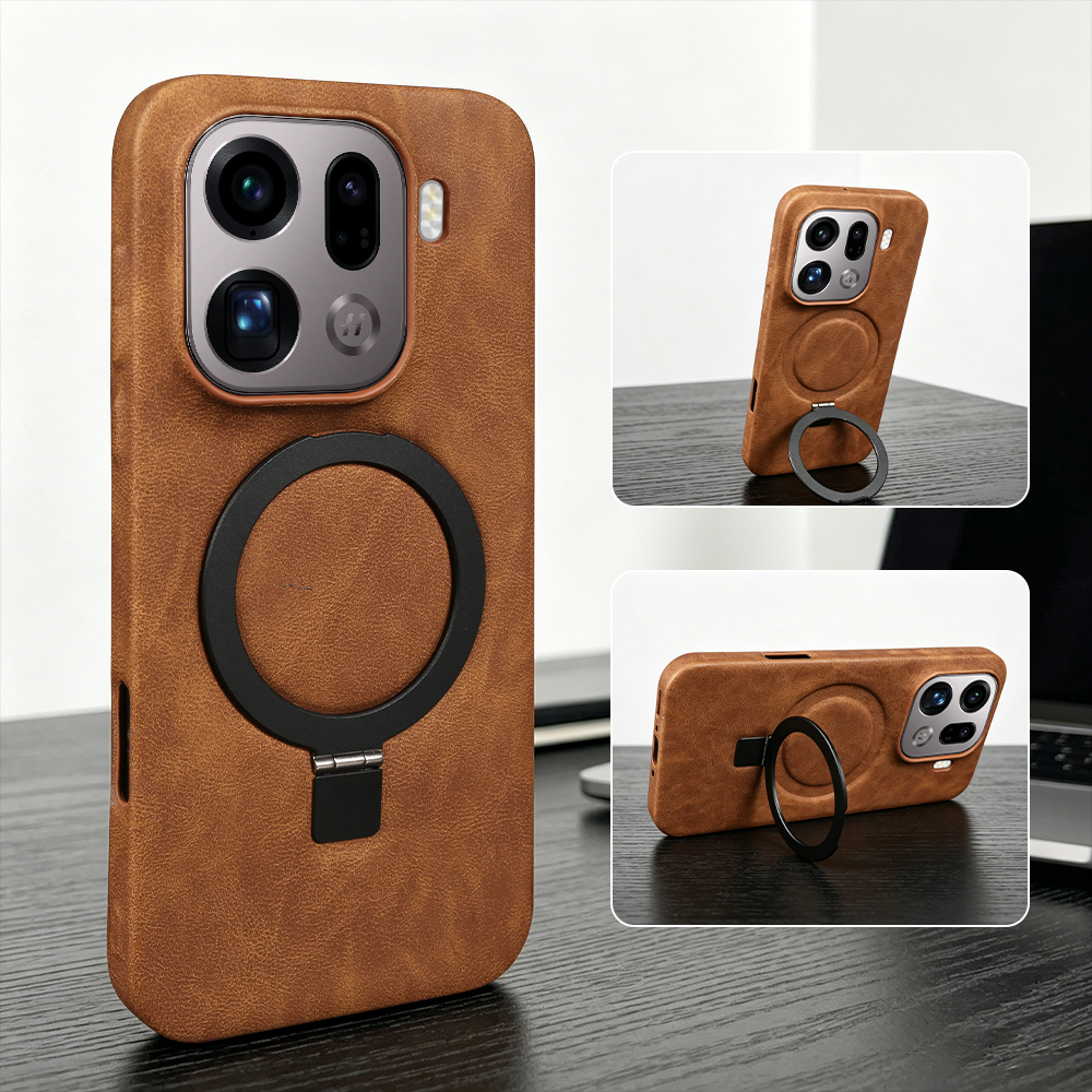 Foldable Magnetic Bracket Ring – Leather X recenzja i cena