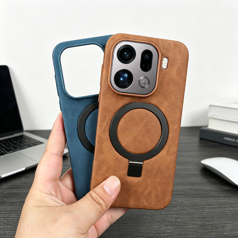 Foldable Magnetic Bracket Ring – Leather X recenzja i cena