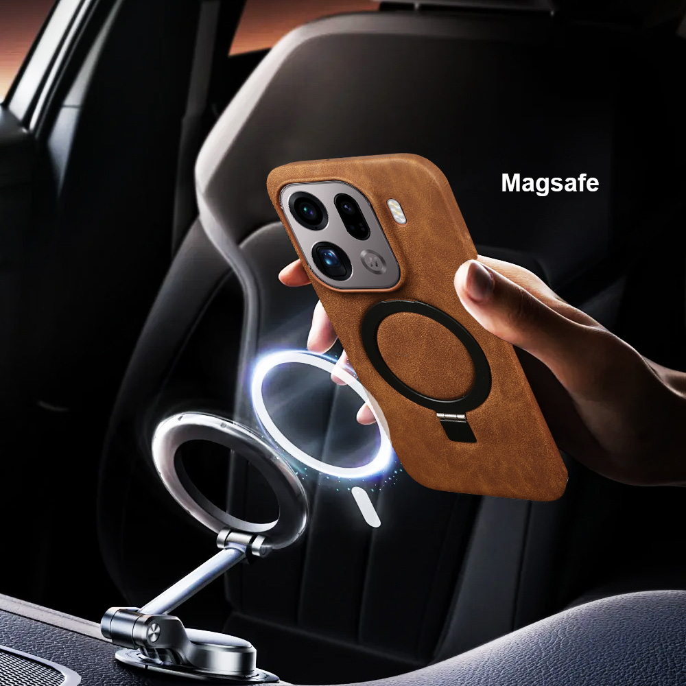 Foldable Magnetic Bracket Ring – Leather X recenzja i cena