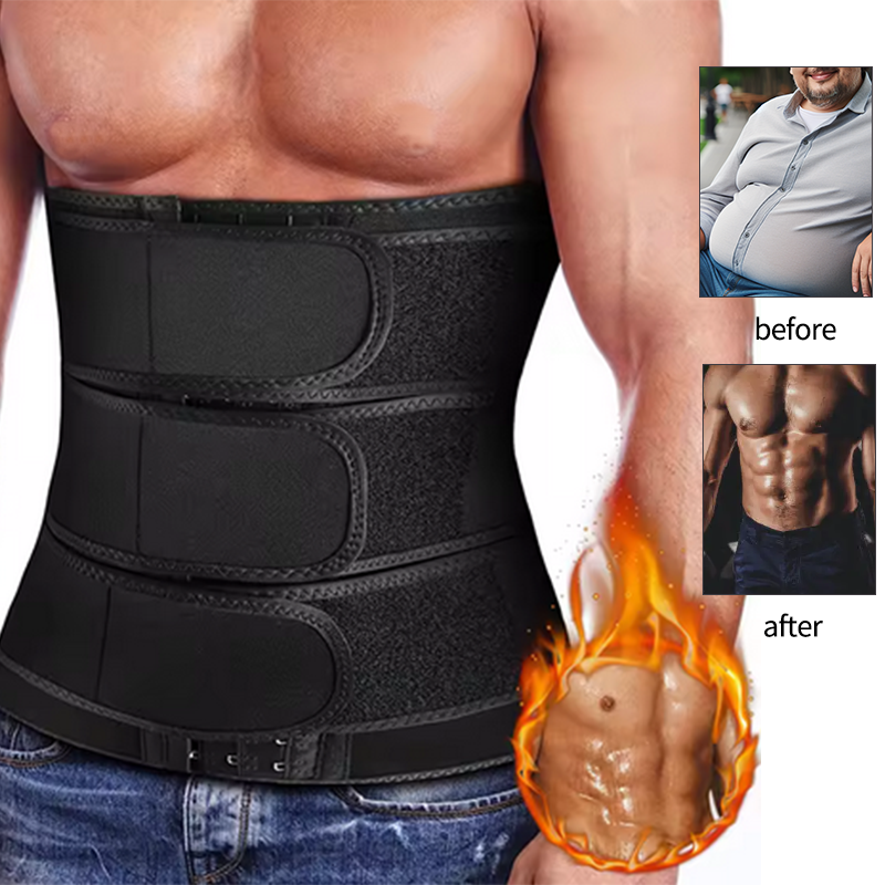 Men's Slimming Belt Waist Trai – Leather Workout Belt recenzja i cena