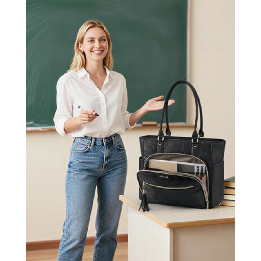Laptop Tote Bag for Women With – Vintage Leatherwork recenzja i cena