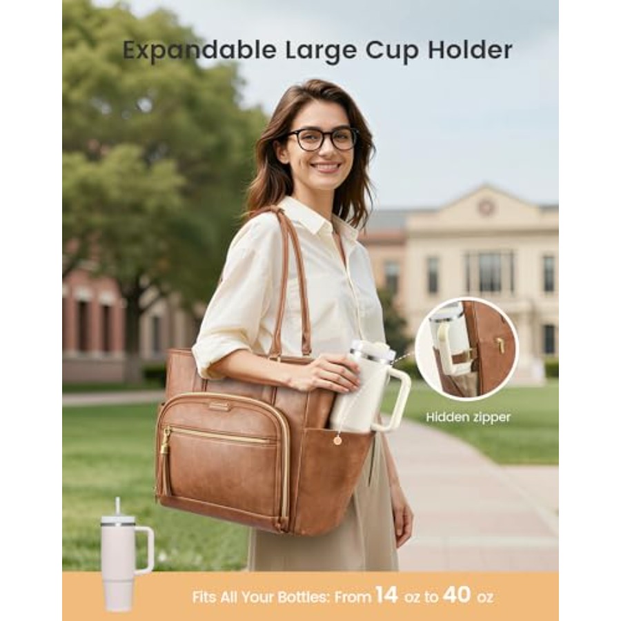 Laptop Tote Bag for Women With – Vintage Leatherwork recenzja i cena