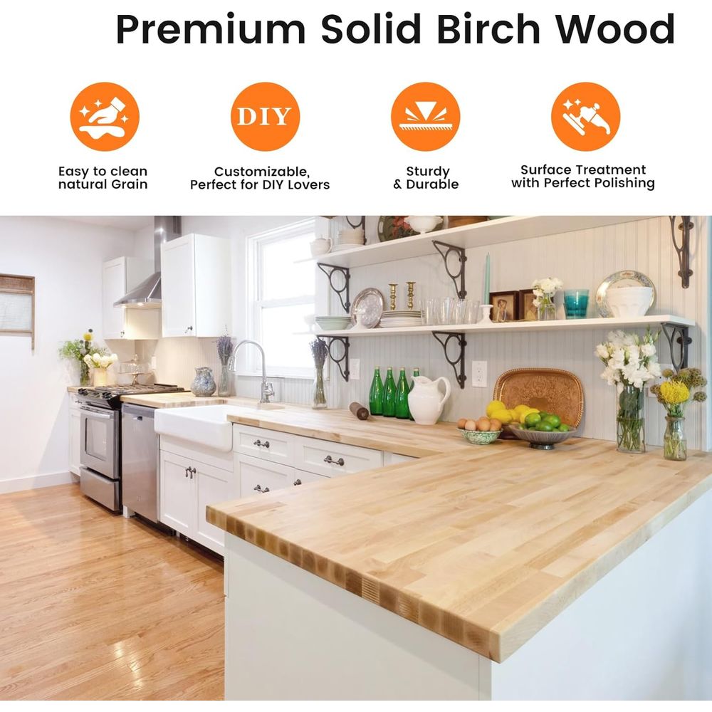 8ft Butcher Block Countertop,  – Leatherwork Bench recenzja i cena